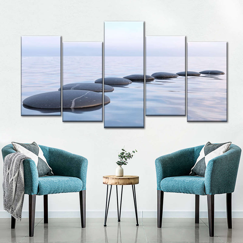 Water Zen Stones Wall Art