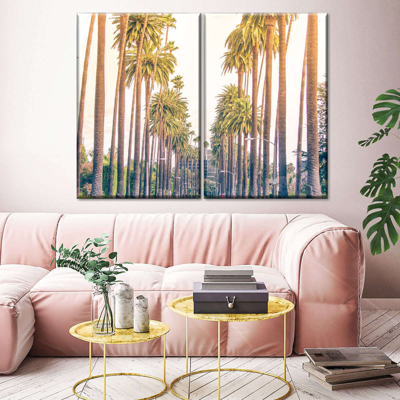 Palm Trees In Los Angeles Wall Art