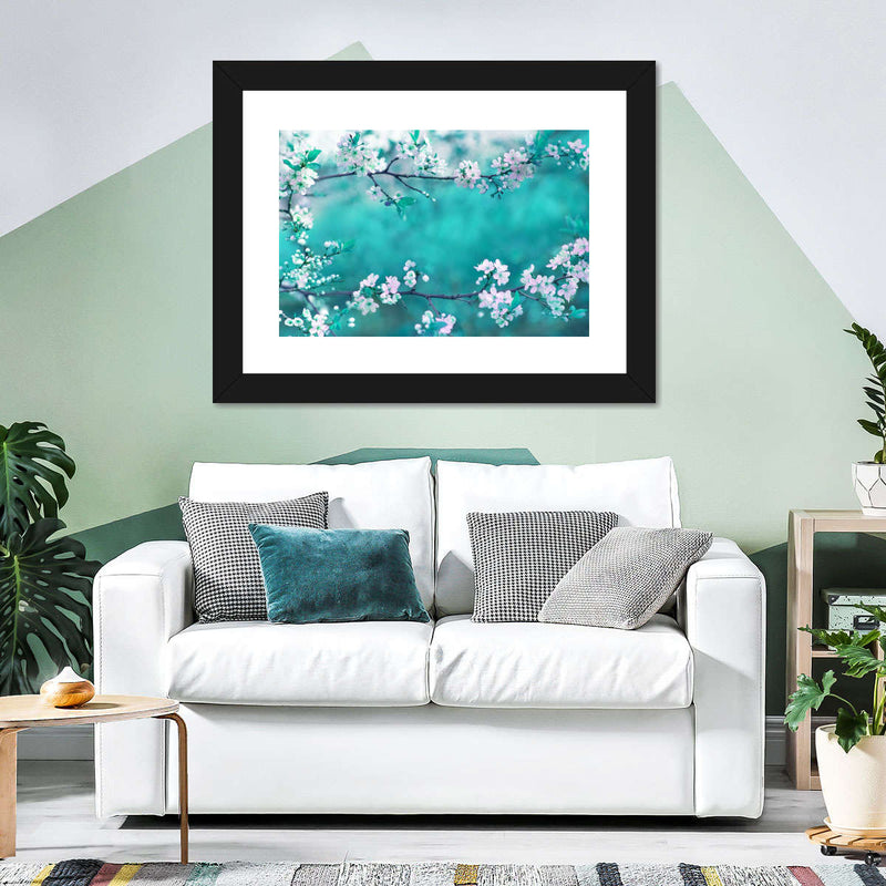 White Cherry Blossoms In Japan Wall Art