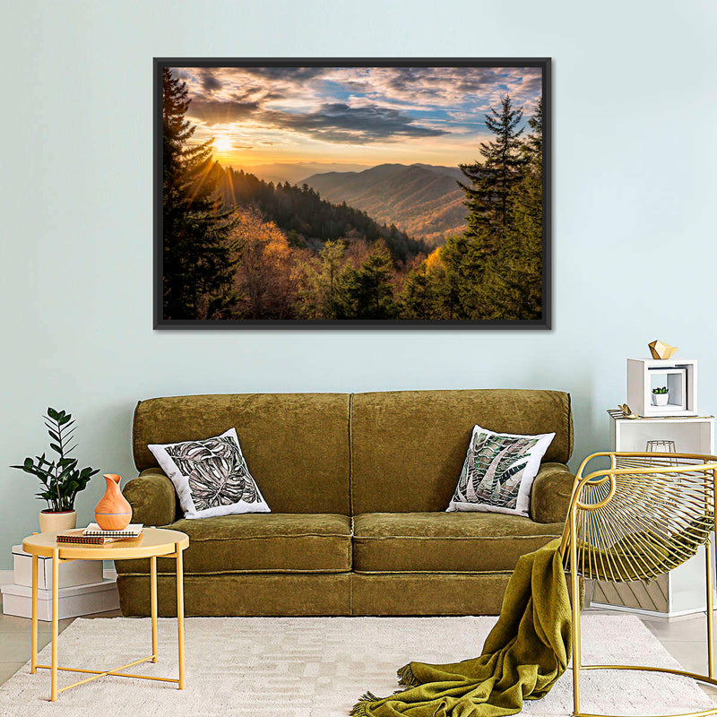 Sunrise In Smoky Mountains Wall Art
