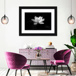 Lotus Flower Monochrome Wall Art