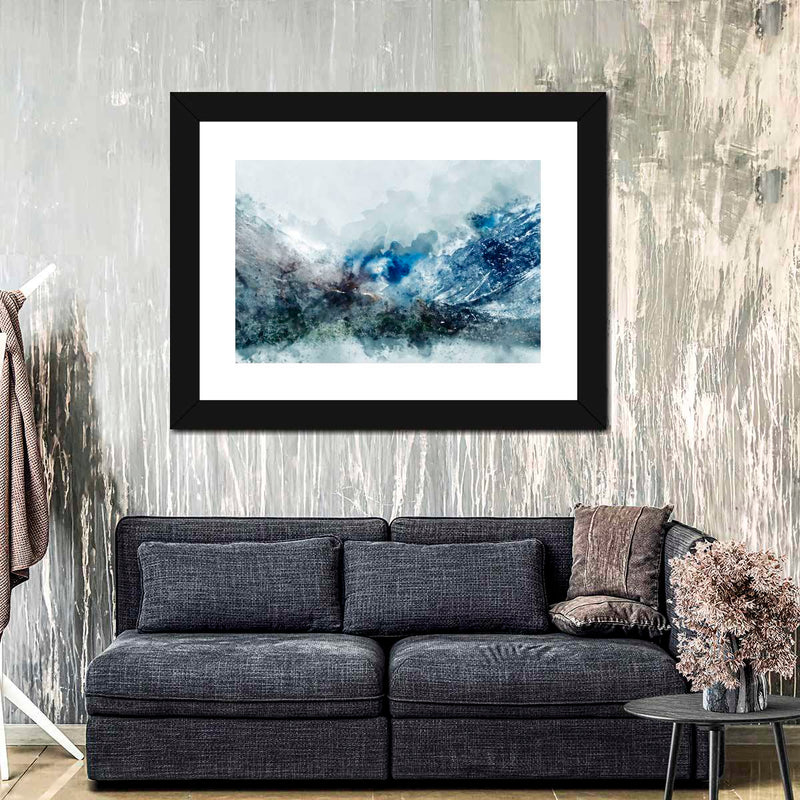 Ice Landscape Abstract Wall Art