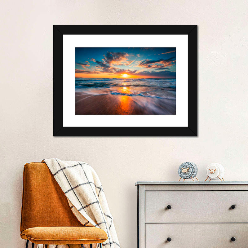 Summer Ocean Sunrise Wall Art