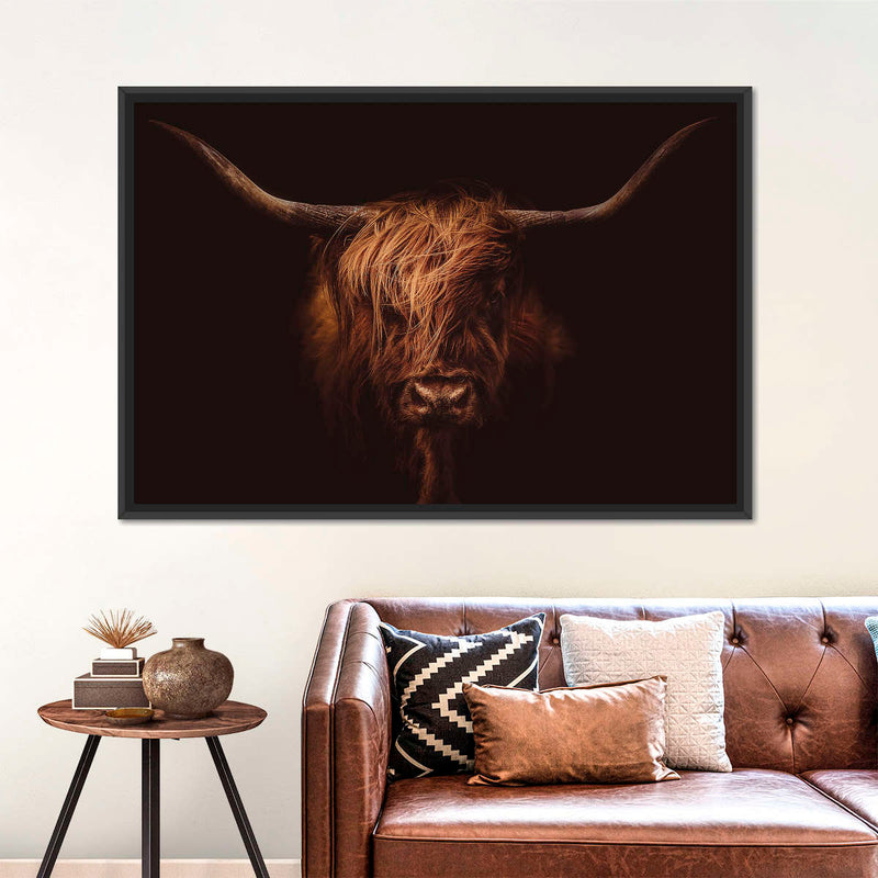 Handsome Highland Cow Wall Art