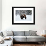 Winter Grizzly Bear Wall Art