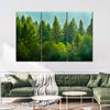 Lush Green Pine Trees Wall Art