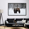 Winter Grizzly Bear Wall Art