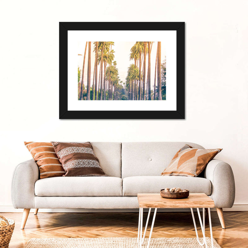 Palm Trees In Los Angeles Wall Art