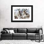 Snow Reindeer Wall Art
