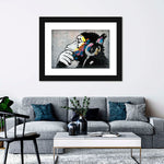 Monkey Wearing Headphones Wall Art