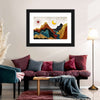 Textured Mountain Landscape Abstract Wall Art