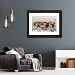 Winter Highland Cows Wall Art
