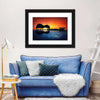 Guitar Sunset Wall Art