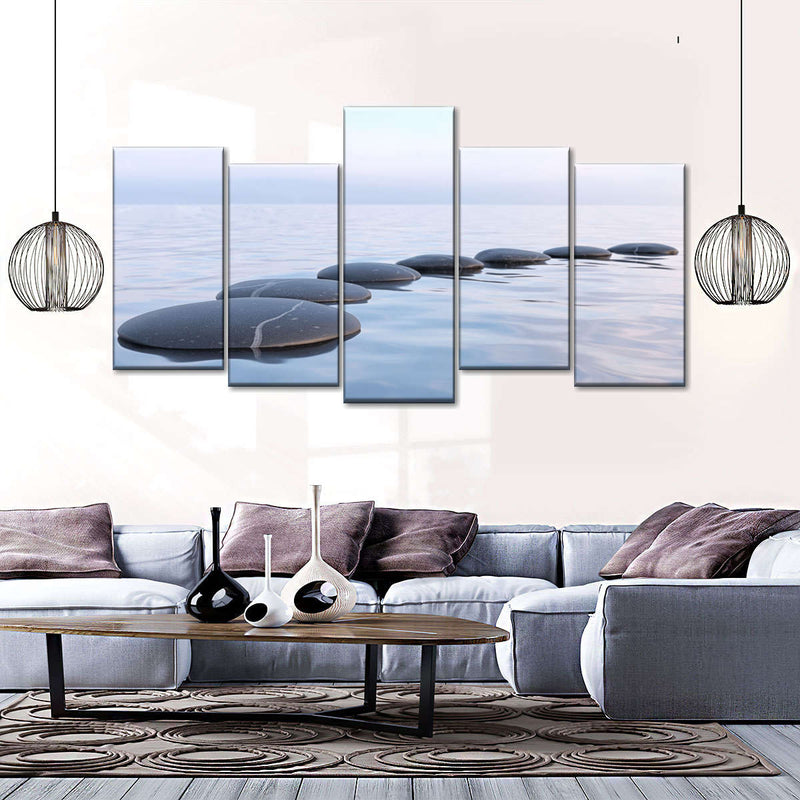 Water Zen Stones Wall Art