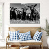 Monochrome Angus Cows Wall Art