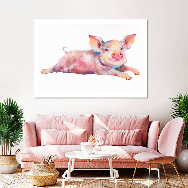 Precious Piglet Wall Art