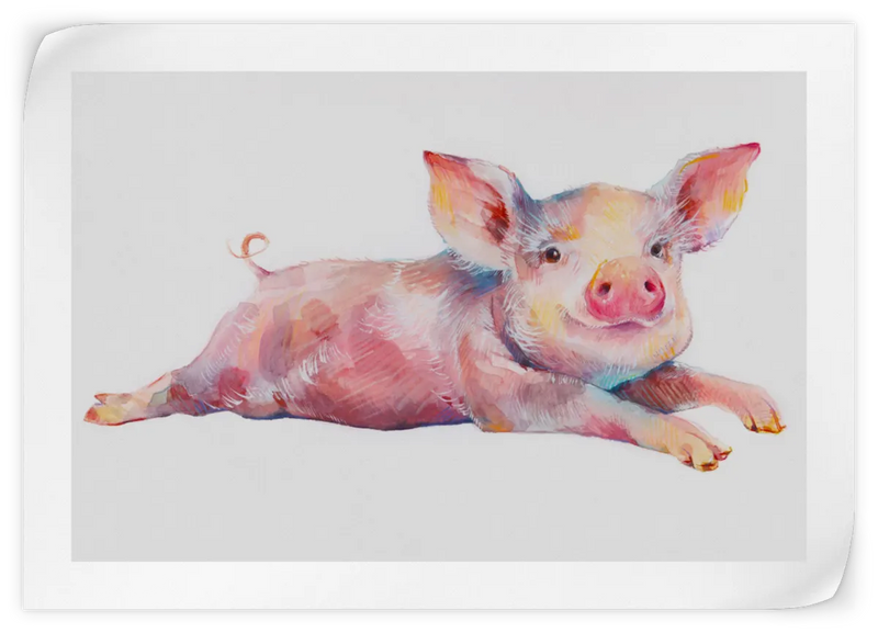 Precious Piglet Wall Art