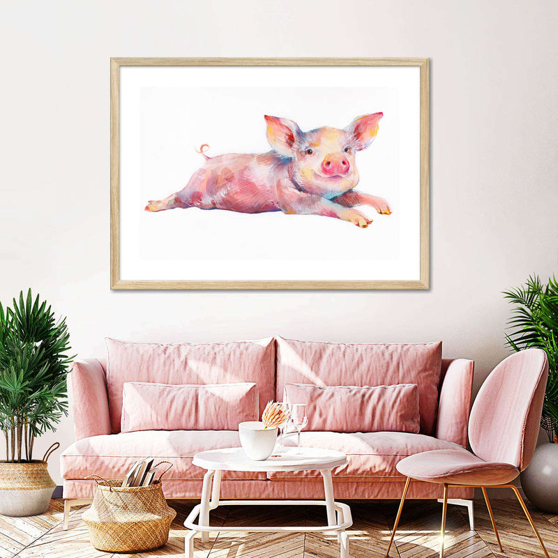Precious Piglet Wall Art