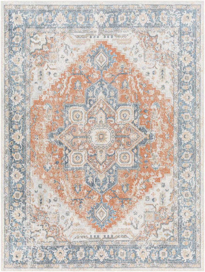 Ezri Rust Washable Area Rug