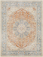 Emke Rust Washable Area Rug