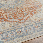 Emke Rust Washable Area Rug