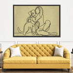Woman Loving Dog Wall Art