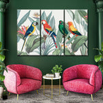 Tropical Safari Parrots Wall Art