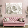 Pure White Roses Wall Art