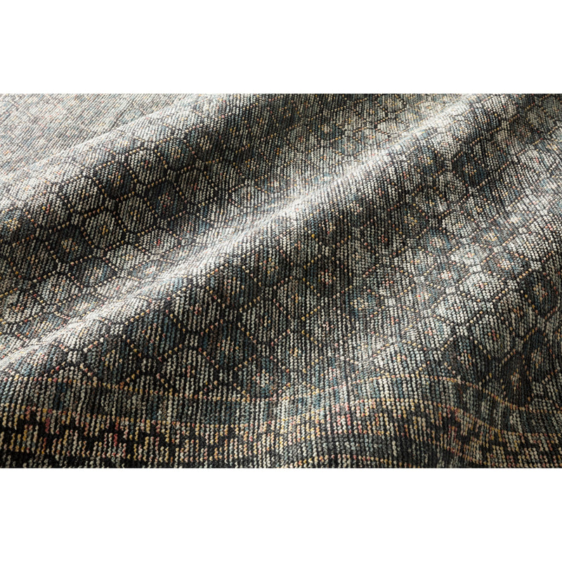 Amara Ink/Turquoise Hand-Knotted Rug