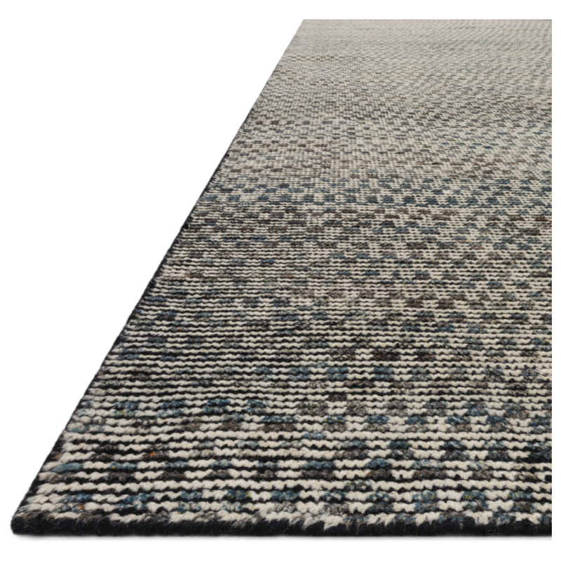 Amara Natural/Slate Hand-Knotted Rug