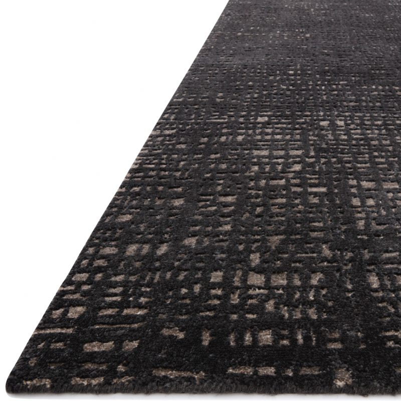 Atlas Black / Bark Hand-Knotted Rug