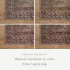 Billie Amber Lewis x Loloi Aqua / Rust Rug