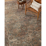 Billie Amber Lewis x Loloi Aqua / Rust Rug