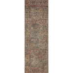 Billie Amber Lewis x Loloi Aqua / Rust Rug