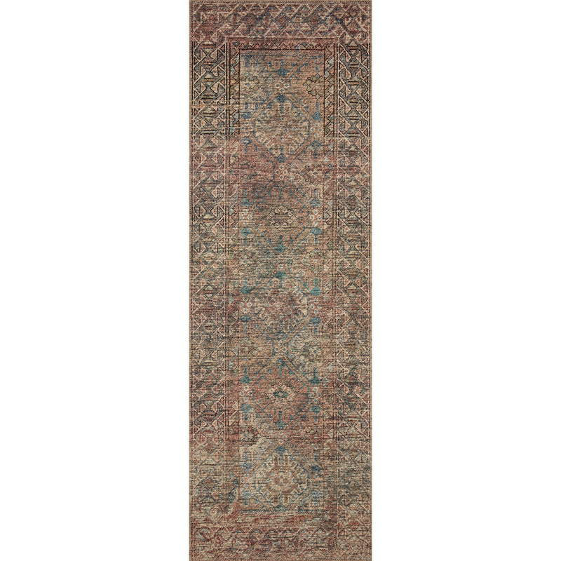 Billie Amber Lewis x Loloi Aqua / Rust Rug