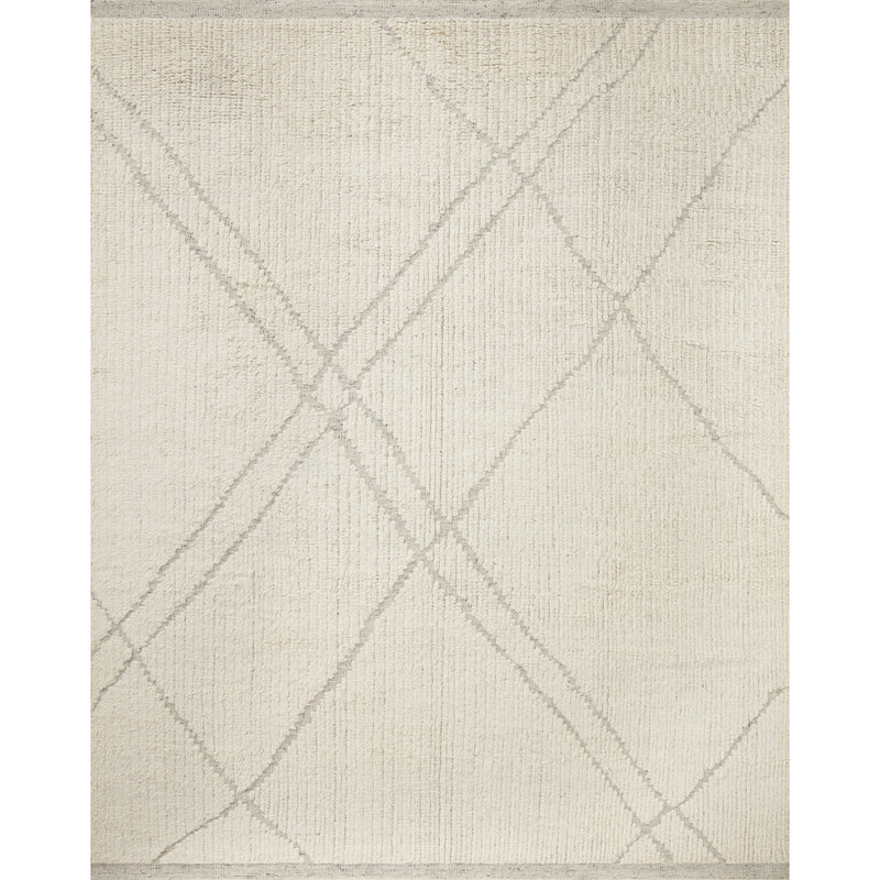 Gwyneth Amber Lewis x Loloi Ivory / Silver Hand-Knotted Rug