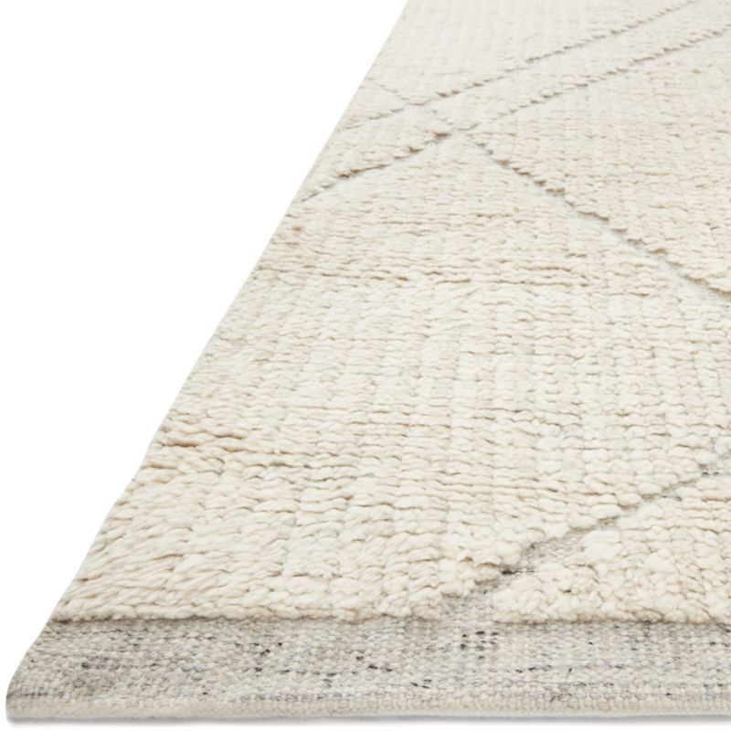 Gwyneth Amber Lewis x Loloi Ivory / Silver Hand-Knotted Rug