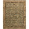 Heirloom Aqua / Terracotta Hand-Knotted Rug