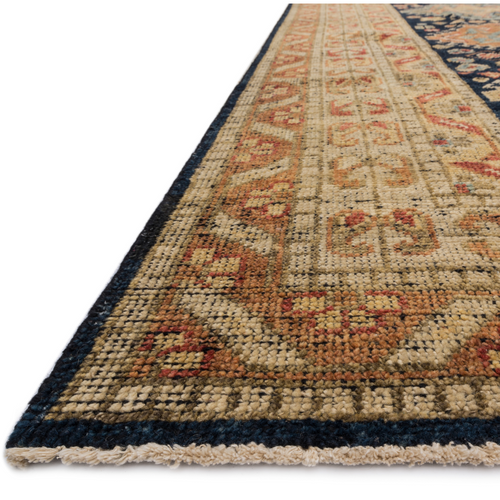 Heirloom Navy / Multi Hand-Knotted Rug