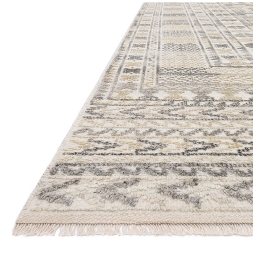 Idris Ivory/Taupe Hand-Knotted Rug