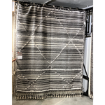 Iman Ivory/Charcoal Hand-Knotted Rug