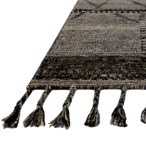 Iman Grey/Multi Hand-Knotted Rug