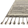Iman Ivory/Charcoal Hand-Knotted Rug