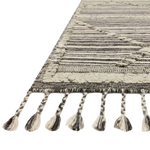Iman Ivory/Charcoal Hand-Knotted Rug