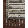 Iman Ivory/Charcoal Hand-Knotted Rug