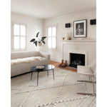 Iman Ivory / Light Grey Hand-Knotted Rug