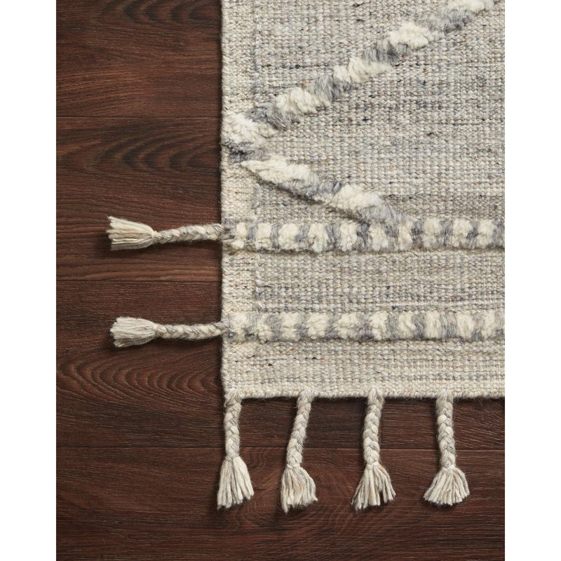 Iman Ivory / Light Grey Hand-Knotted Rug