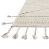 Iman Ivory / Light Grey Hand-Knotted Rug
