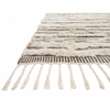 Khalid Ivory/Taupe Hand-Knotted Rug
