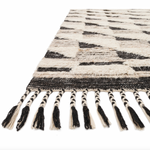 Khalid Natural/Black Hand-Knotted Rug